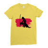 Wolf And Lady Ladies Fitted T-Shirt