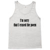 i'm sorry Tank Top