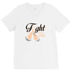 Fight For a Cure Uterine Cancer Awareness V-Neck Tee