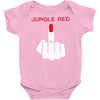 jungle red Baby Onesie