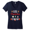 first grade christmas crew Women's V-Neck T-Shirt
