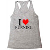 i love running Racerback Tank