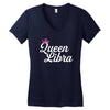 queen libra Women's V-Neck T-Shirt