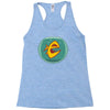 angry goldfish cartoon Racerback Tank