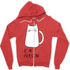 cat love person! Zipper Hoodie