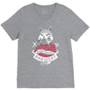 bad cat   gatos locos V-Neck Tee