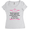 Dear Daddy, Thanks for Being my Dad Baby Boy Letter to Father Women's Triblend Scoop T-shirt