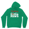christmas dogs and paws Unisex Hoodie