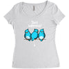 shit happens Women's Triblend Scoop T-shirt