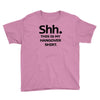 shh my hangover t shirt funny beer college drunk Youth Tee