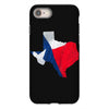 Eroded Texas Map With Flag iPhone 8