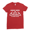 nobody needs an ar 15 Ladies Fitted T-Shirt