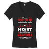 There's This Boy Who Stole My Heart He Calls Me Grandma Women's V-Neck T-Shirt
