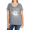 talk to the hand Ladies Curvy T-Shirt