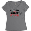 Autism Is My Super Power Women's Triblend Scoop T-shirt
