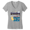 grandma moon&amp;back Women's V-Neck T-Shirt