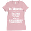 Super October Girl Ladies Fitted T-Shirt