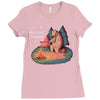 Let's Go Camping Ladies Fitted T-Shirt