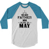 The Best Father Was Born In May 3/4 Sleeve Shirt
