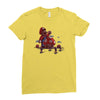 mushroom eater Ladies Fitted T-Shirt