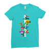 Pride Floral LGBT Colors Ladies Fitted T-Shirt