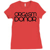 orgasm donor (3) Ladies Fitted T-Shirt