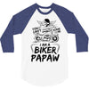 You Cant Scare Me I am Biker Papaw 3/4 Sleeve Shirt