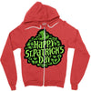 happy st. patrick's day Zipper Hoodie