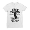 Best Friend Great Dane Ladies Fitted T-Shirt