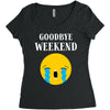 goodbye weekend Women's Triblend Scoop T-shirt