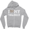 i love my soldier hunter camouflage Zipper Hoodie