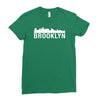 brooklyn city skyline silhouette Ladies Fitted T-Shirt