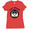 cat crazy Ladies Fitted T-Shirt