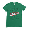 Piano And Music Ladies Fitted T-Shirt