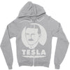 nikola tesla (2) Zipper Hoodie