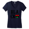 black love Women's V-Neck T-Shirt