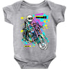 pop biker Baby Onesie