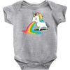 where rainbows come from (green) Baby Onesie