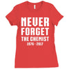 Never Forget The Chemist Ladies Fitted T-Shirt