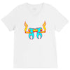 high tooths with joint V-Neck Tee