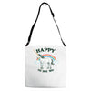 happy to see you Adjustable Strap Totes