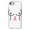 breast with pink ribbon iPhone 8