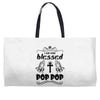 I Am One Blessed Pop Pop Weekender Totes