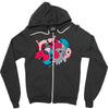 rhino splat Zipper Hoodie
