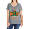 i'd rather be drinking pumpkin spice Ladies Curvy T-Shirt