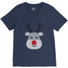 christmas reindeer rudolph V-Neck Tee