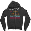 neon sign california Zipper Hoodie