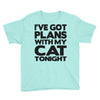 plans with my cats tonight Youth Tee