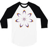 rainbow flower 3/4 Sleeve Shirt