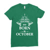 The best teachers are born in Octobe Ladies Fitted T-Shirt